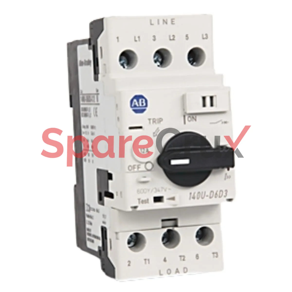 140U-D6D3-C12 | ALLEN BRADLEY | Disjoncteur de protection moteur 140U, châssis D, fonction de contrôle, 12 A