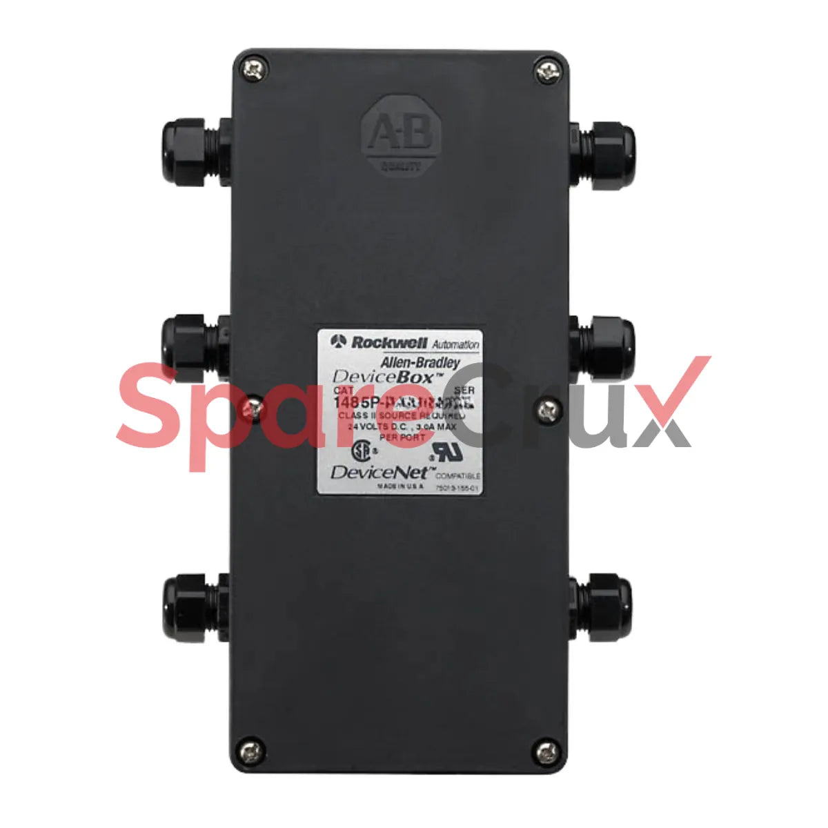 1485P-P8T5-T5-EF | ALLEN BRADLEY | DeviceNet Tap, Micro Straight Male to Micro Straight Male, 5-Pin, Grey PVC Jacket with End-of-Line Termination
