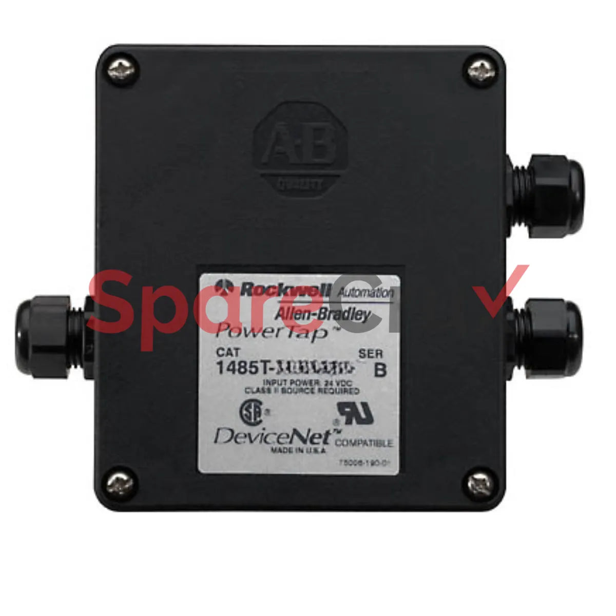 1485T-P2T5-T5C | ALLEN BRADLEY | DeviceNet Tap, Micro Right-Angle Male to Mini Right-Angle Male, 2-Pin, T5C Shielded PVC Jacket