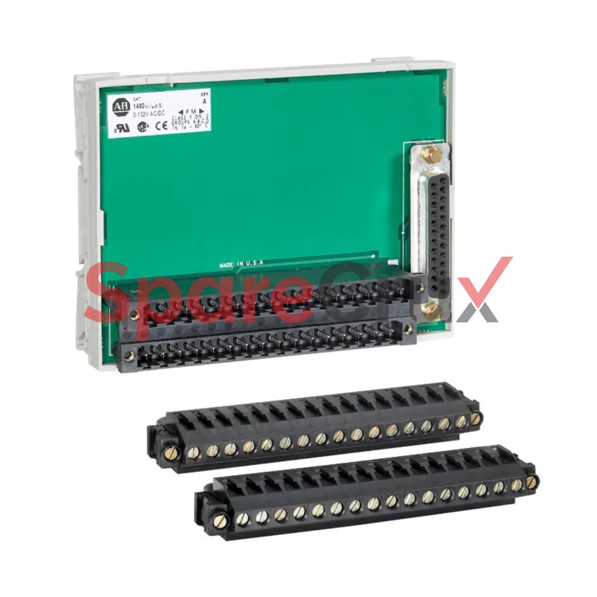 1492-RAIFM8S-3 | ALLEN BRADLEY | Analog Interface Module with Field Removable Terminal Block, 25-Pin Cable Header, Feed-Through, 8-Channel Isolated Input or Output with 3 Terminals per Channel