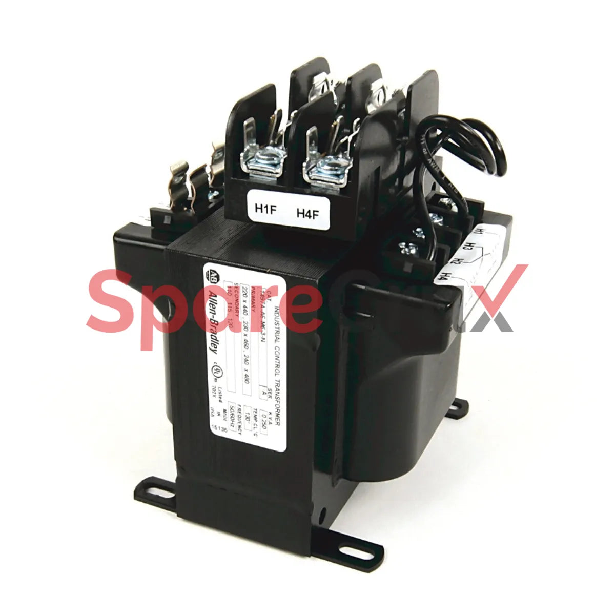 1497A-A6-M6-3-N | ALLEN BRADLEY | Transformateur de circuit de commande, 75 VA, 220 x 440 V, 230 x 460 V, 240 x 480 V (50/60 Hz), primaire, 2 blocs de fusibles primaires et 1 bloc de fusibles secondaire