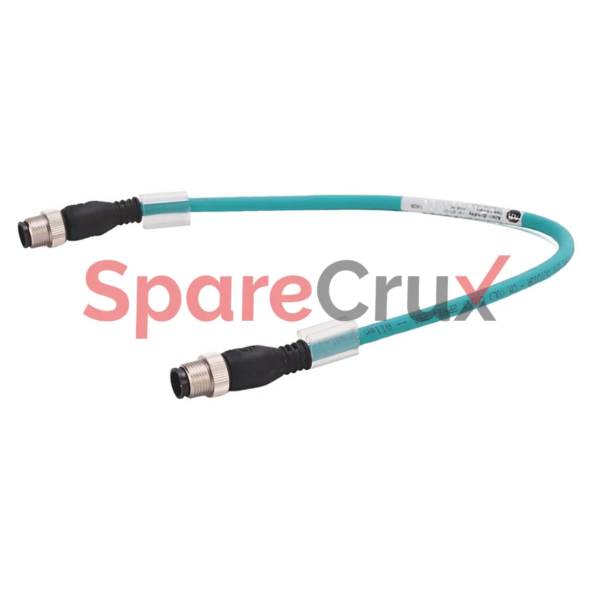 1585D-M4TBDF-0M3 | ALLEN BRADLEY | Ethernet Cables Cat5e, 100BASE-TX, 100 Mbit/s, 4 Conductors, M12, Straight Female, Standard, M12, Right Angle Female, Teal 600V, PVC General Purpose