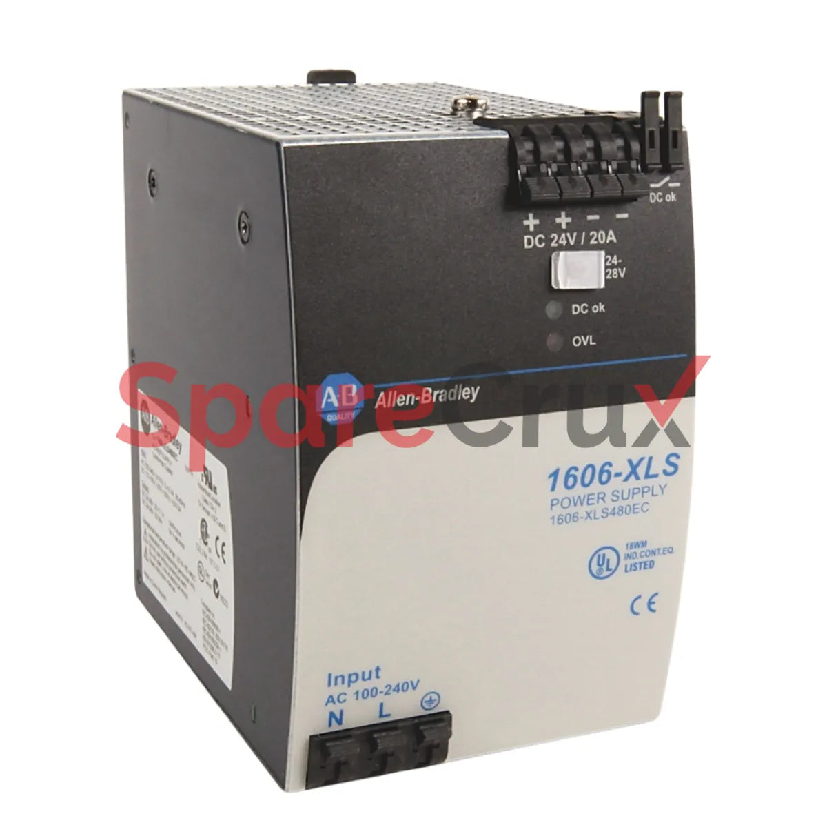 1606-XLS480EC | ALLEN BRADLEY | AC or DC In 24 to 28VDC Out 480W CC PS
