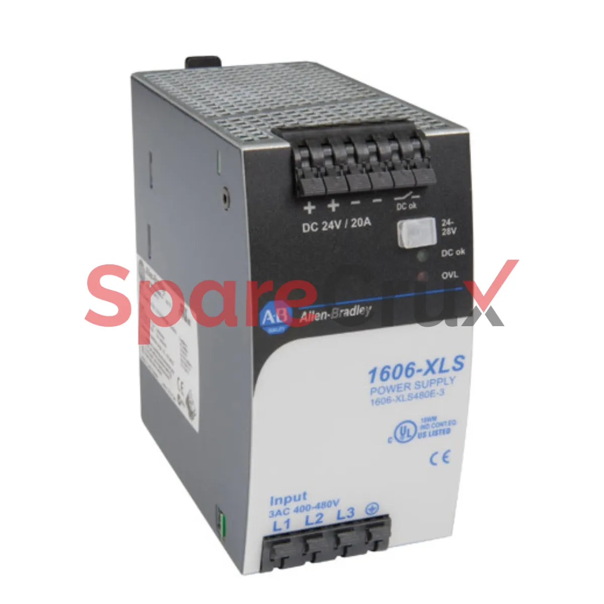 1606-XLS480E-3 | ALLEN BRADLEY | Performance Switched Mode Power Supply, 24V DC, 20A, 480W, Three-Phase 380-480V AC Input Voltage