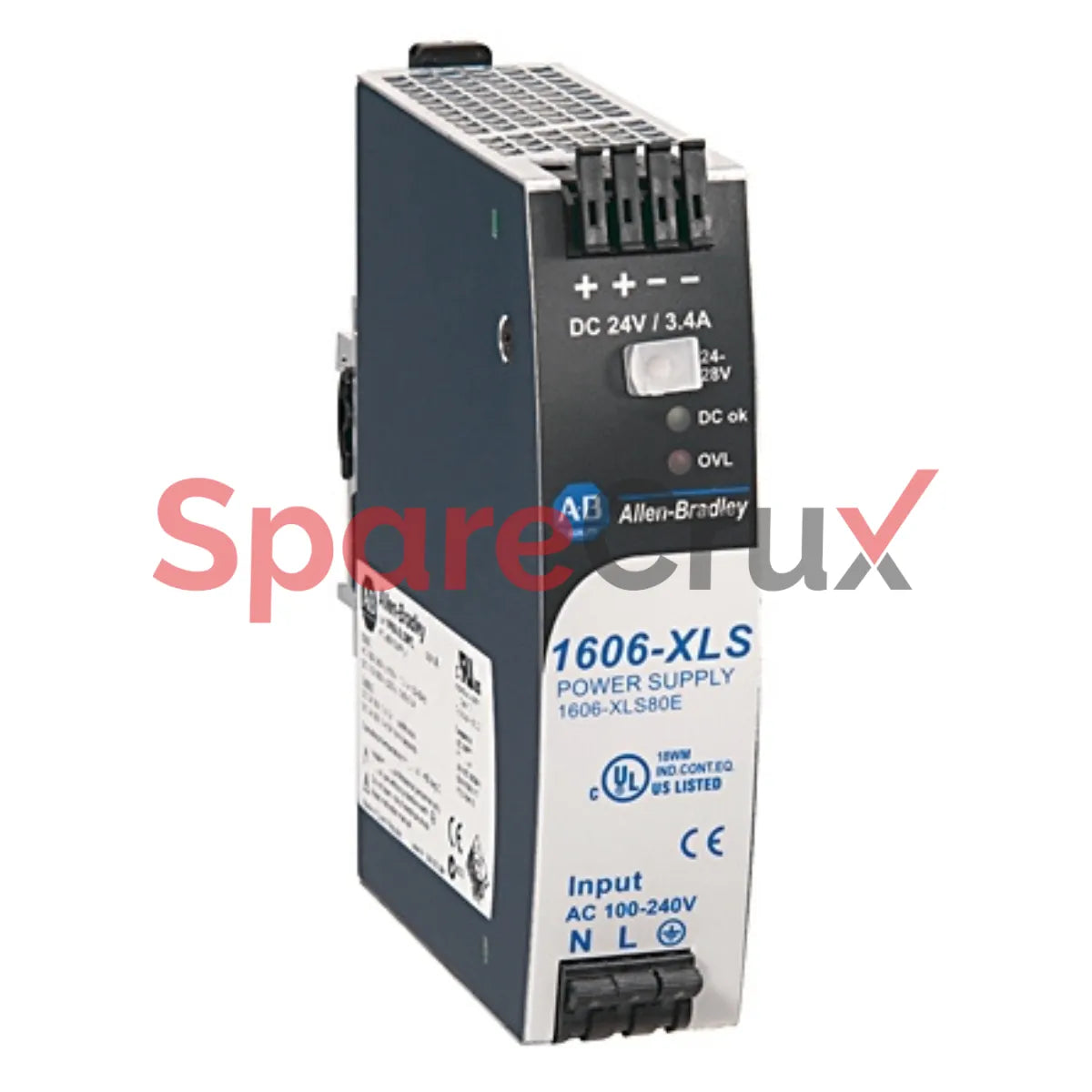 1606-XLS80E | ALLEN BRADLEY | Bloc d'alimentation hautes performances, 24 V CC, 3,4 A, 80 W, entrée 100-240 V CA ou 110-300 V CC