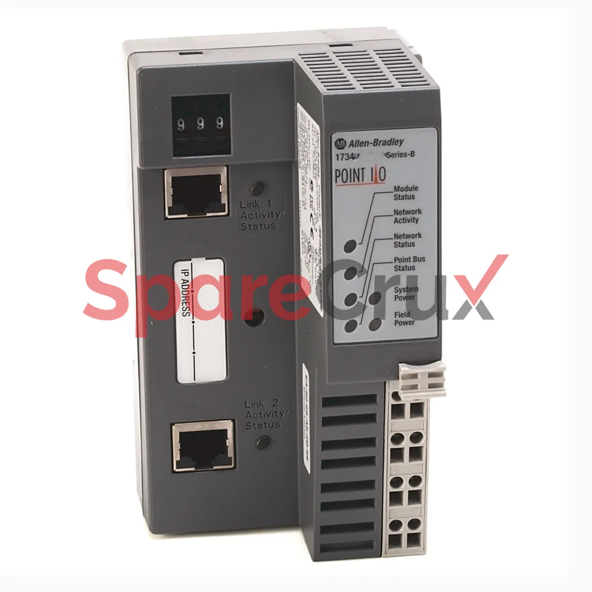 1734-AENTRK | ALLEN BRADLEY | POINT I/O Dual Port EtherNet/IP Adapter Module, Conformal Coated