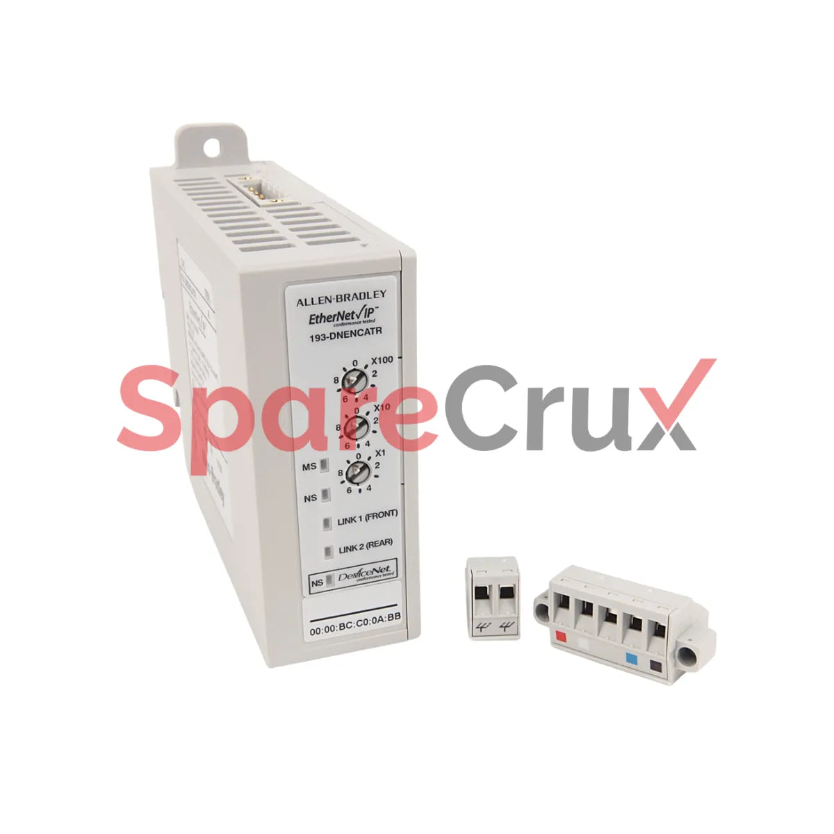 193-DNENCATR | ALLEN BRADLEY | EtherNet/IP Communications Auxiliary Module with Device Level Ring (DLR) Support