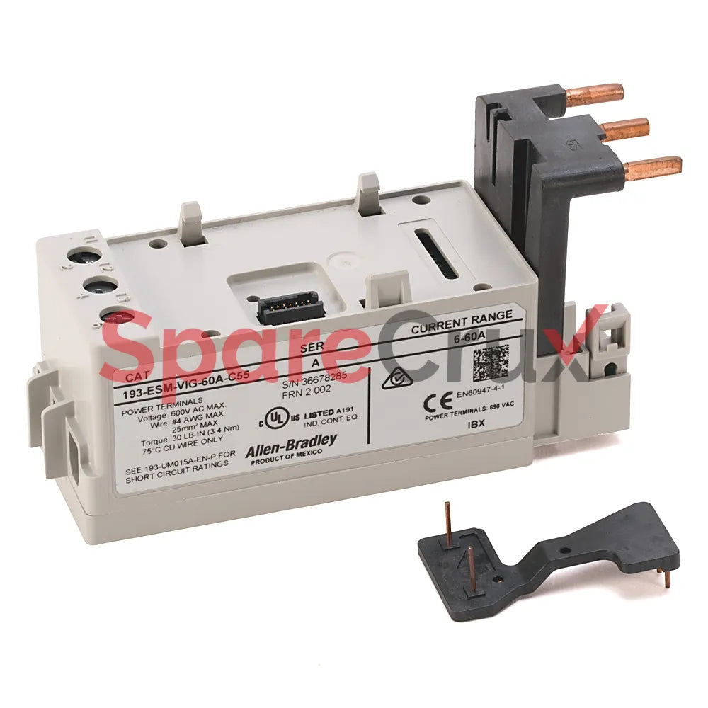 193-ESM-VIG-60A-C55 | ALLEN BRADLEY | E300/E200 60 Amp Sensing Module for 100-C30…100-C55 Contactors