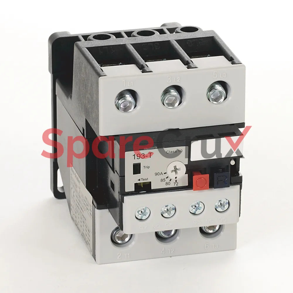 193-T1DC90P | ALLEN BRADLEY | 72-90 A IEC Bimetallic Overload Relay with Panel Mount Adapter