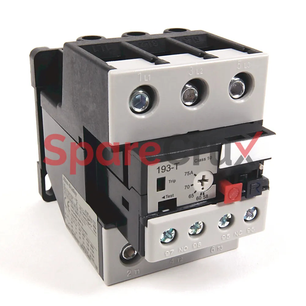 193-T1DC75P | ALLEN BRADLEY | 60.0-75.0 A IEC Bimetallic Overload Relay with Panel Mount Adapter