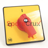 194L-HE6L-175I | ALLEN BRADLEY | IEC Control and Load Switch Actuator, Type L, Yellow/Red, 64mm x 64mm, Legend Text: 0-1 (90°)