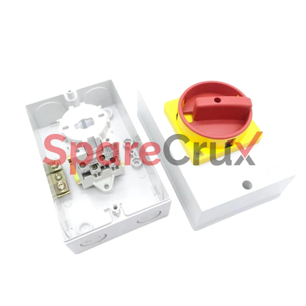 194L-Y12M-1753-6N | ALLEN BRADLEY | IEC Control and Load Switch Actuator, Type N, Red/Yellow, 88mm x 88mm, Legend Text: 0-1 (90°)