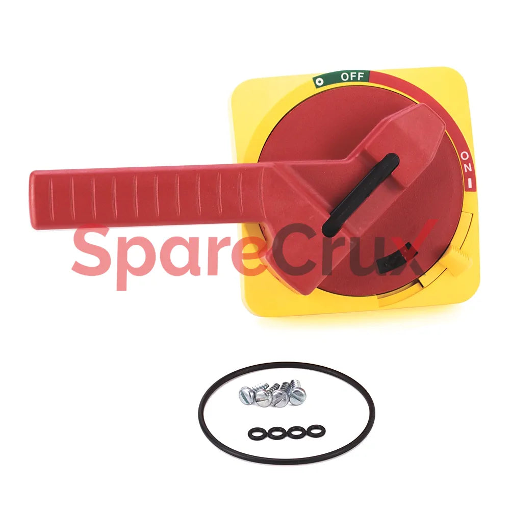 194R-HM4E-N3 | ALLEN BRADLEY | External Operating Handle, Red/Yellow, with 12.6" Shaft and Defeater, for 100-400A UL Fused Disconnect Switches, NFPA 79 Compliant