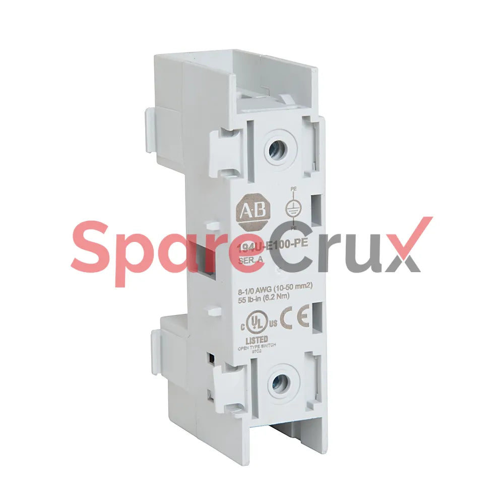 194U-E100-PE | ALLEN BRADLEY | Sectionneur, 100 A, tripolaire, montage frontal, borne de terre