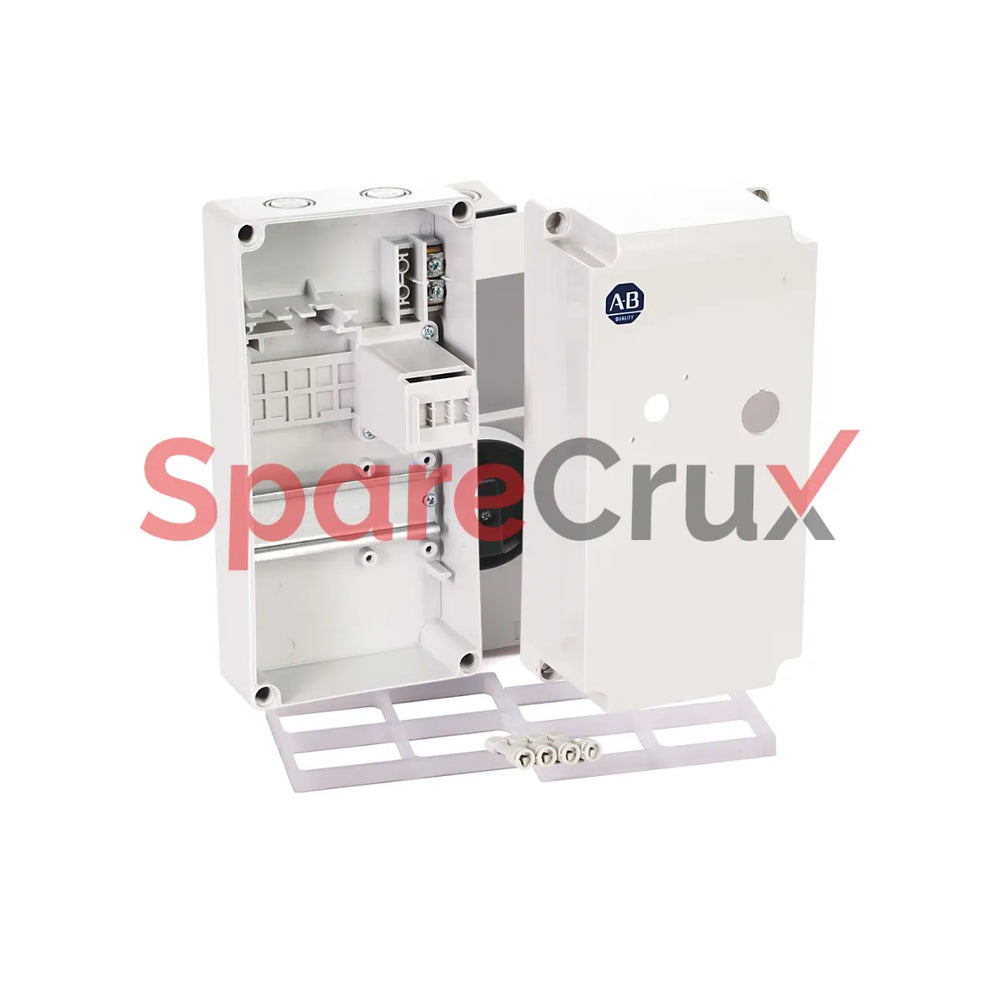 198E-C0C4R | ALLEN BRADLEY | Plastic Enclosure for Reversing or DOL Starters with Cutouts for Start-Stop and Circuit Breaker Operating Handle