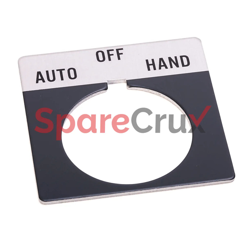 800T-X501 | ALLEN BRADLEY | 30mm 800T AUTO-OFF-HAND Legend Plate