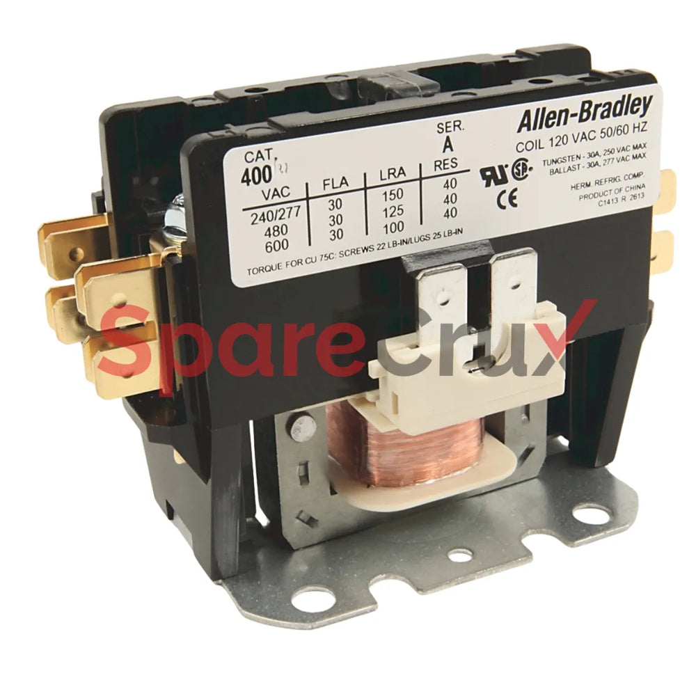 400-DP40NJ2-S | ALLEN BRADLEY | Bul.400DP,40A,2P,24VAC Coil -S Suffix