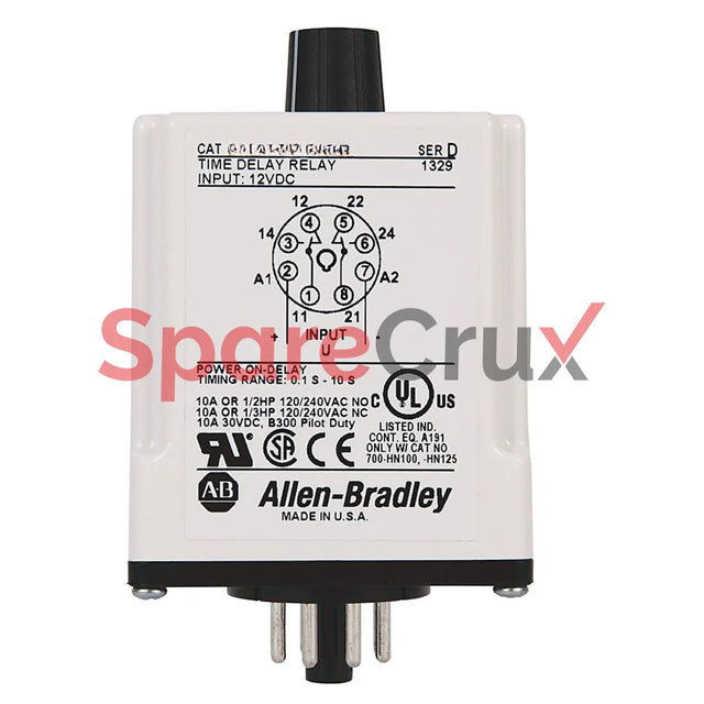 Relay Tube 700-HTF12450MU120 | ALLEN BRADLEY | Tube Base Timing Relay – SpareCrux
