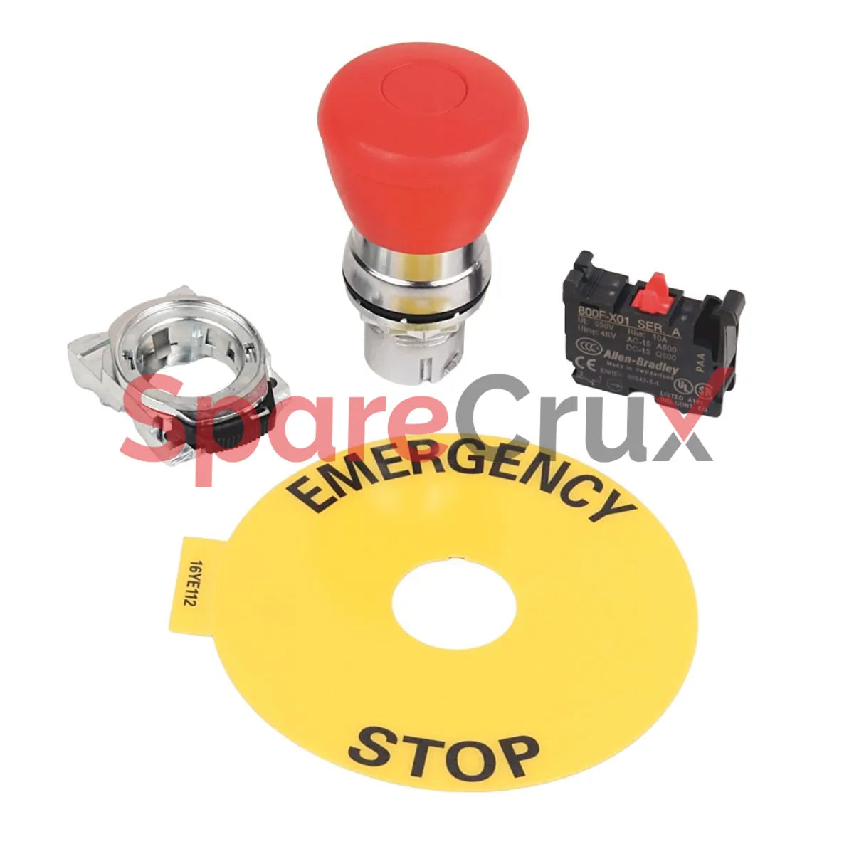 800FM-NX15 | ALLEN BRADLEY | 22mm Momentary Push Button 800F PB