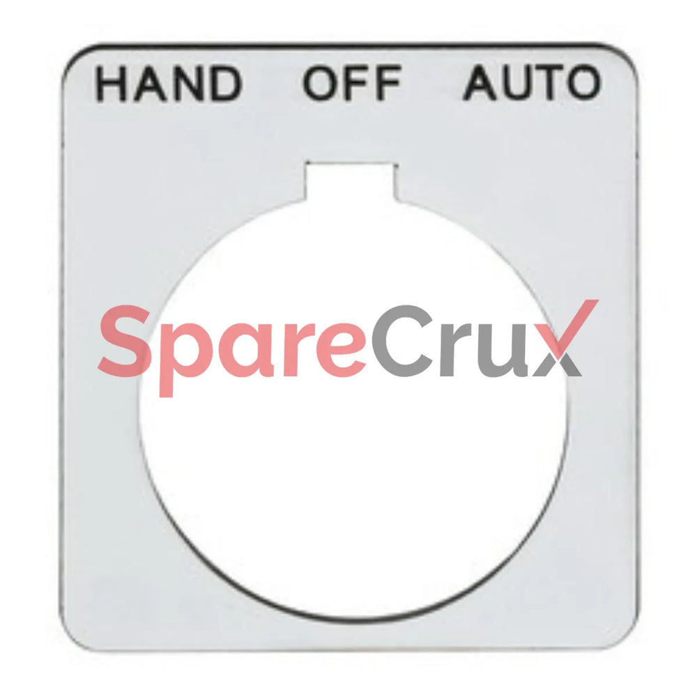 800H-W551 | ALLEN BRADLEY | 30mm 800H HAND-OFF-AUTO White Leg. Plate