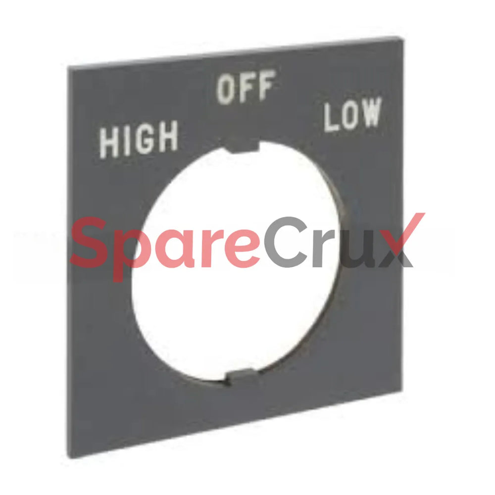 800H-Y14 | ALLEN BRADLEY | 800H PB HIGH-OFF-LOW Std Legend Plate