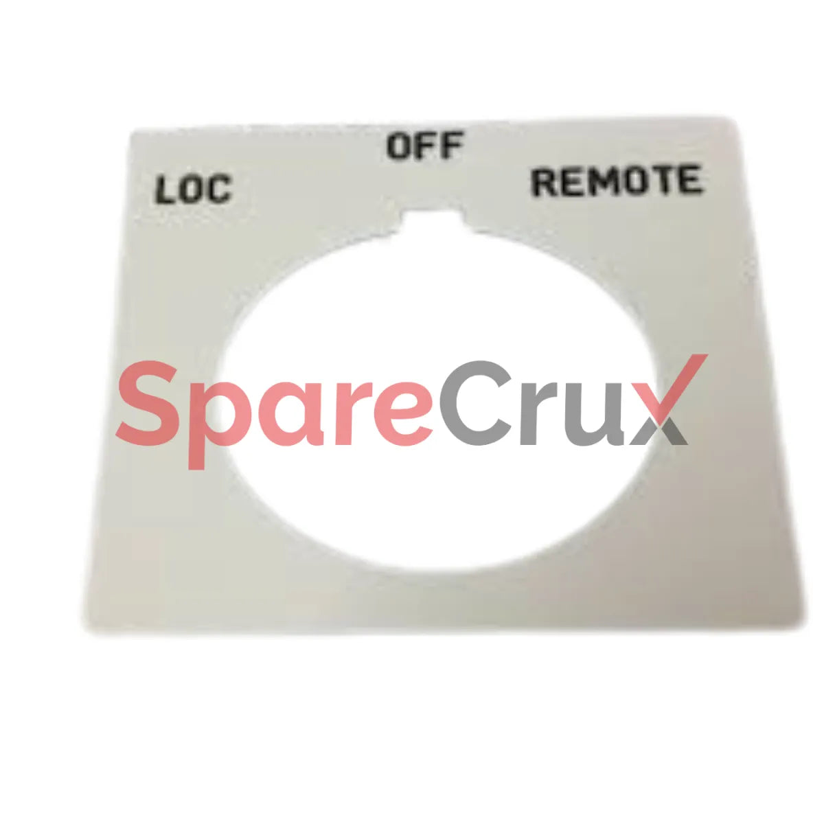 800H-W455 | ALLEN BRADLEY | 30mm 800H LOC-OFF-REMOTE White Leg Plate