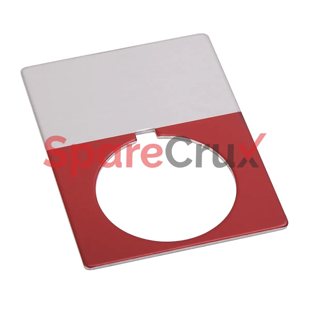800T-X621J | ALLEN BRADLEY | 30mm 800T Red Blank Jumbo Legend Plate