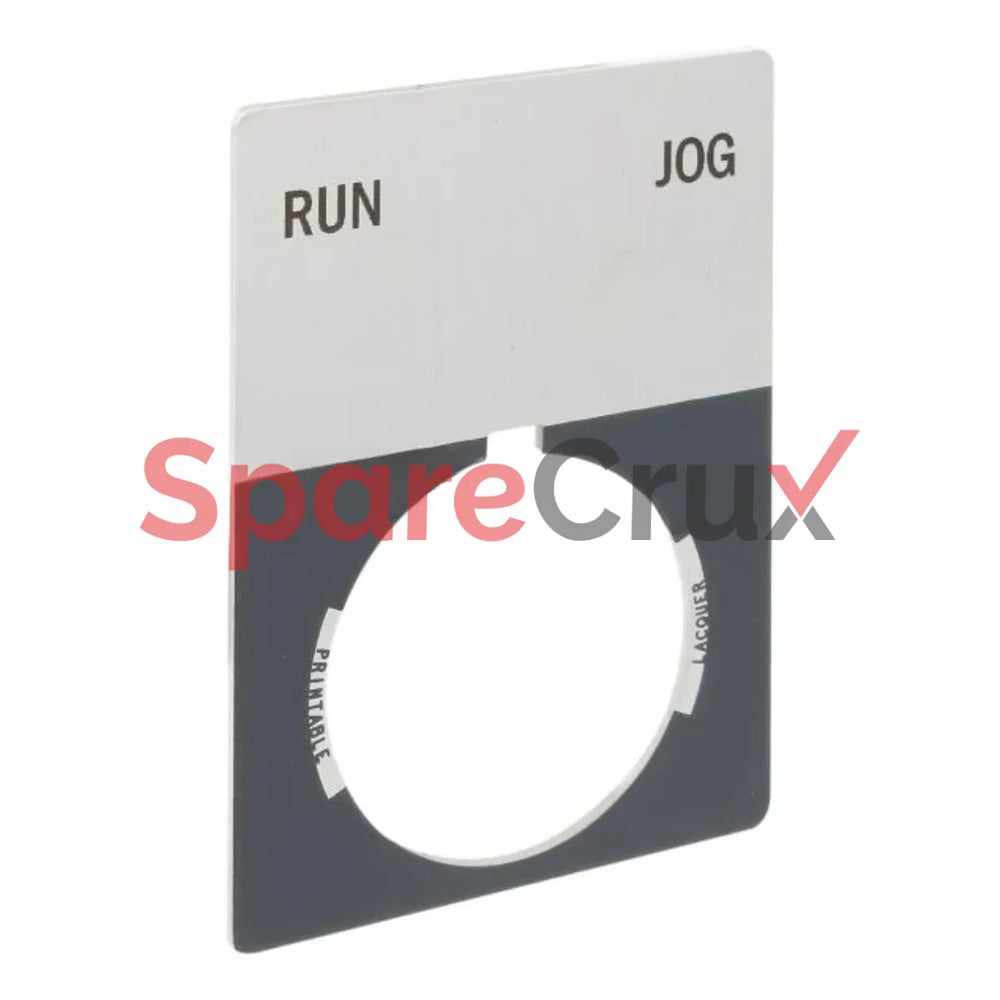 800T-X541J | ALLEN BRADLEY | 30mm 800T RUN-JOG Jumbo Legend Plate