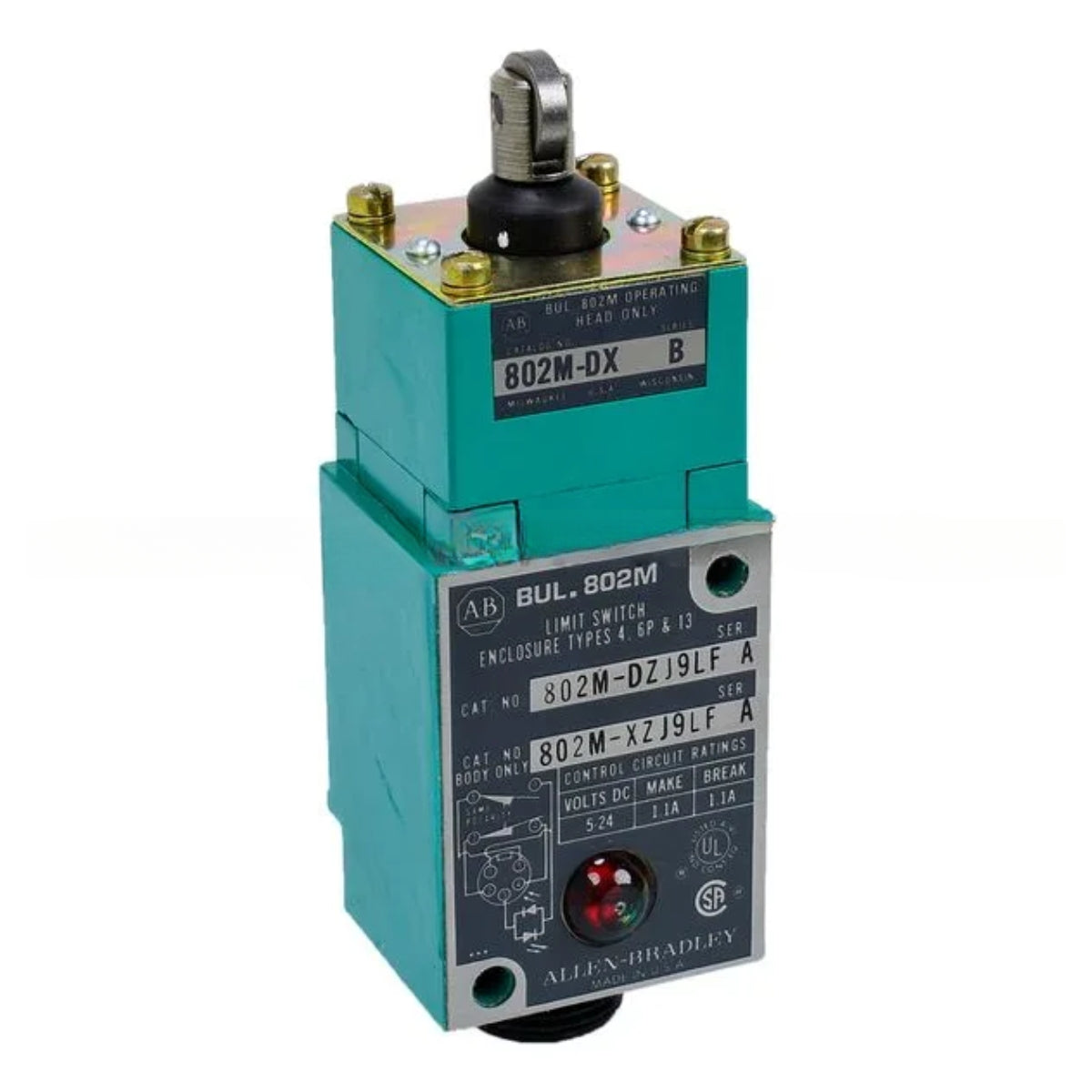 802M-DZJ9LF | ALLEN BRADLEY | Interrupteur de fin de course scellé en usine