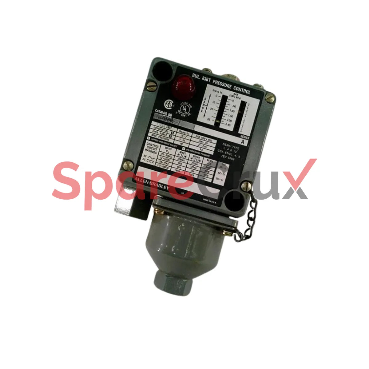 836T-251JX9 | ALLEN BRADLEY | Electro‑Mechanical Pressure Control Switch
