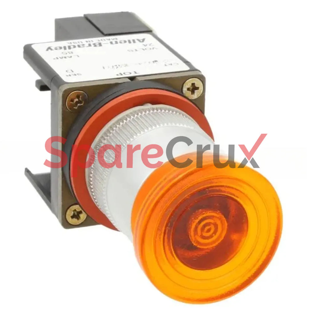 800MR-QMB24AA | ALLEN BRADLEY | Amber Lens 22.5 mm Round PB
