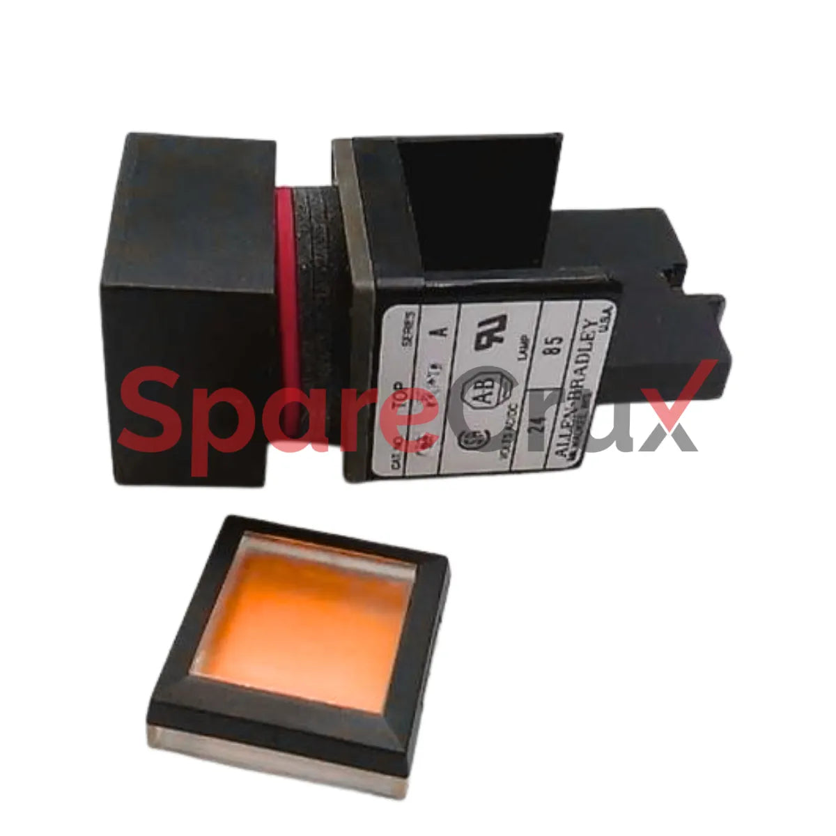 800MB-CQL24A | ALLEN BRADLEY | Amber Lens 22.5 mm Square PB