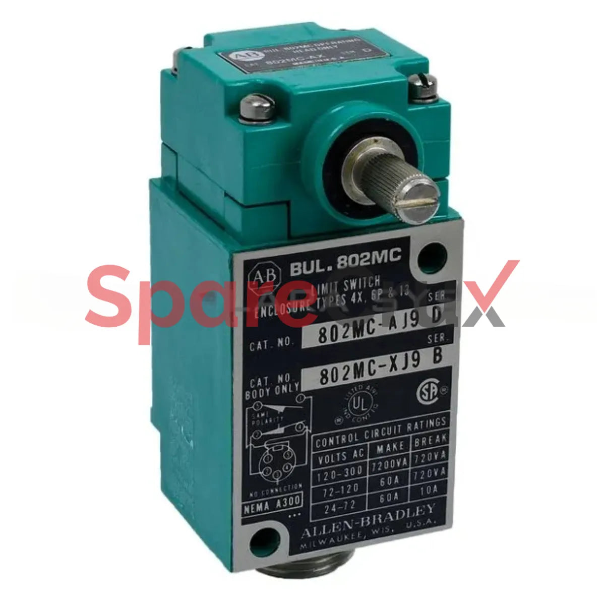 802MC-AJ9 | ALLEN BRADLEY | Corr-Resist Limit Switch