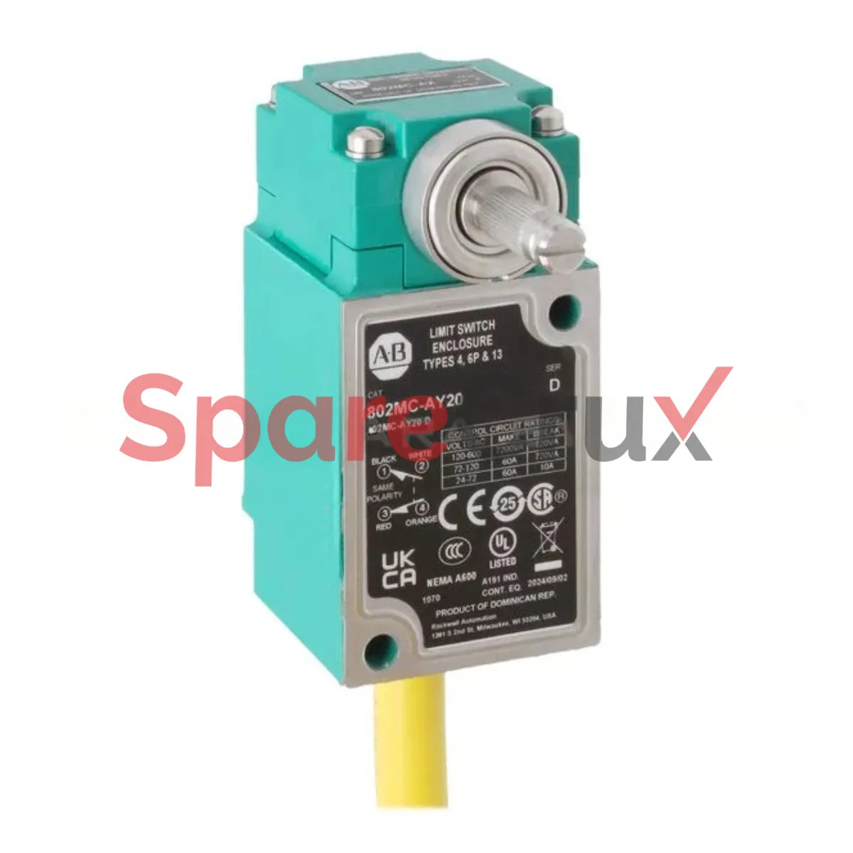 802MC-AY20 | ALLEN BRADLEY | Corr-Resist Limit Switch