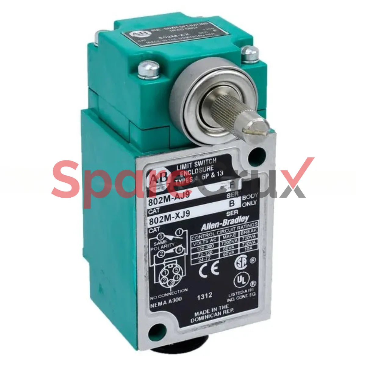 802M-AJ9 | ALLEN BRADLEY | Factory Sealed Limit Switch