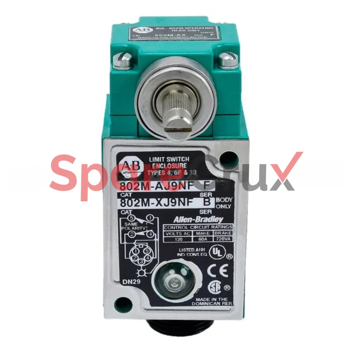 802M-AJ9NF | ALLEN BRADLEY | Factory Sealed Limit Switch
