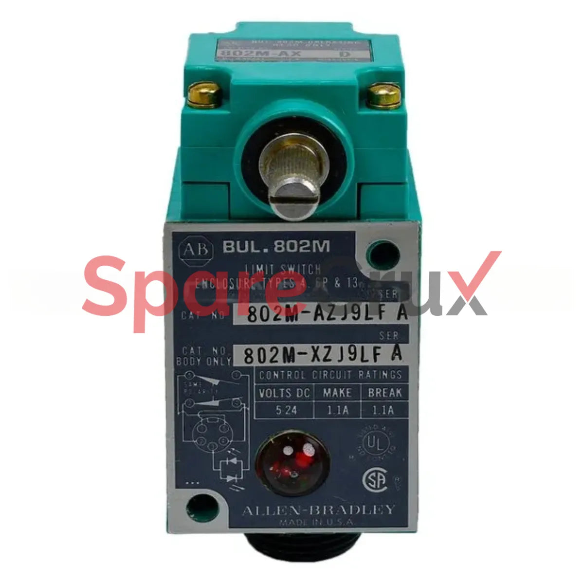 802M-AZJ9LF | ALLEN BRADLEY | Factory Sealed Limit Switch