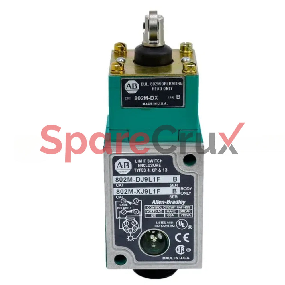 802M-DJ9L1F | ALLEN BRADLEY | Interrupteur de fin de course scellé en usine