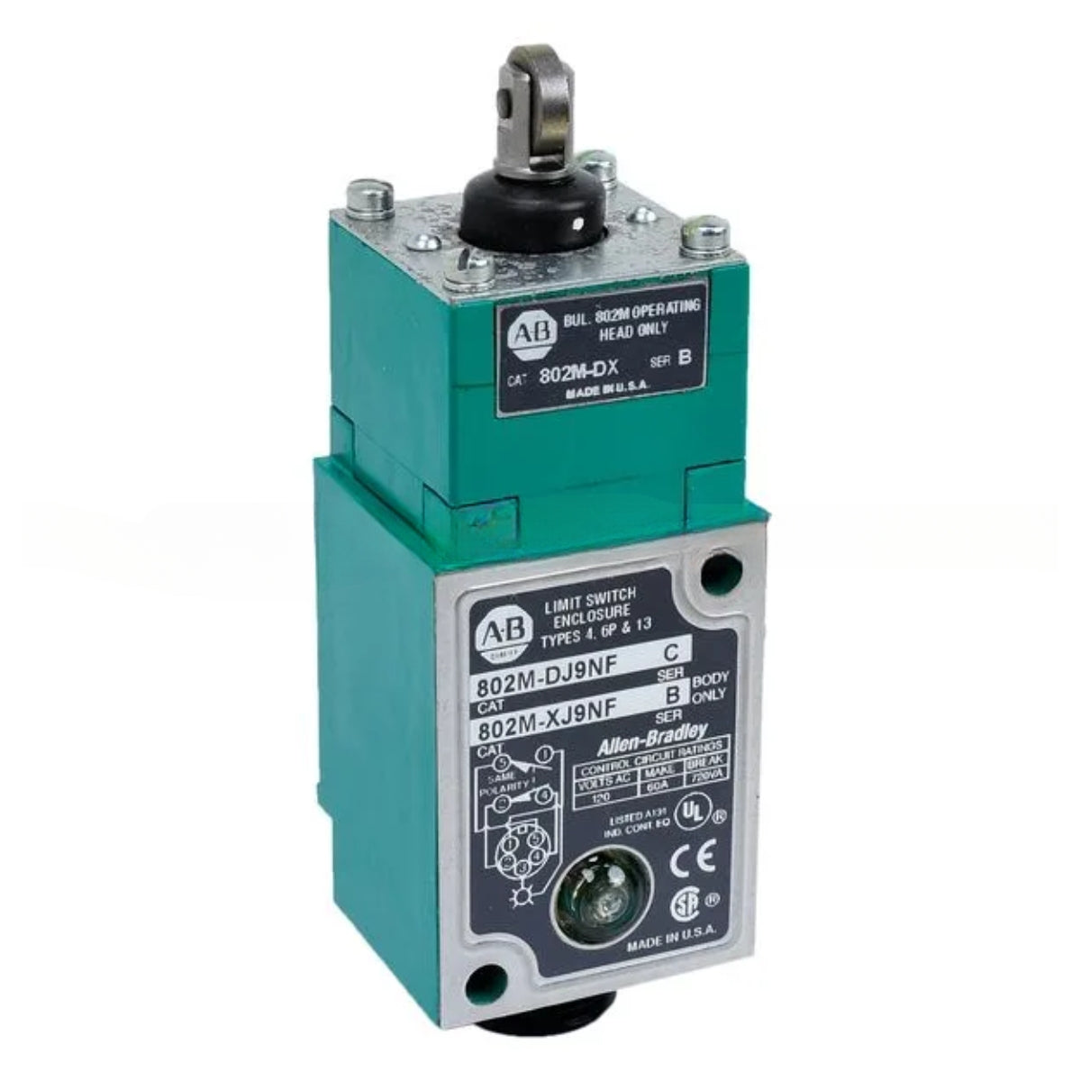 802M-DJ9NF | ALLEN BRADLEY | Factory Sealed Limit Switch