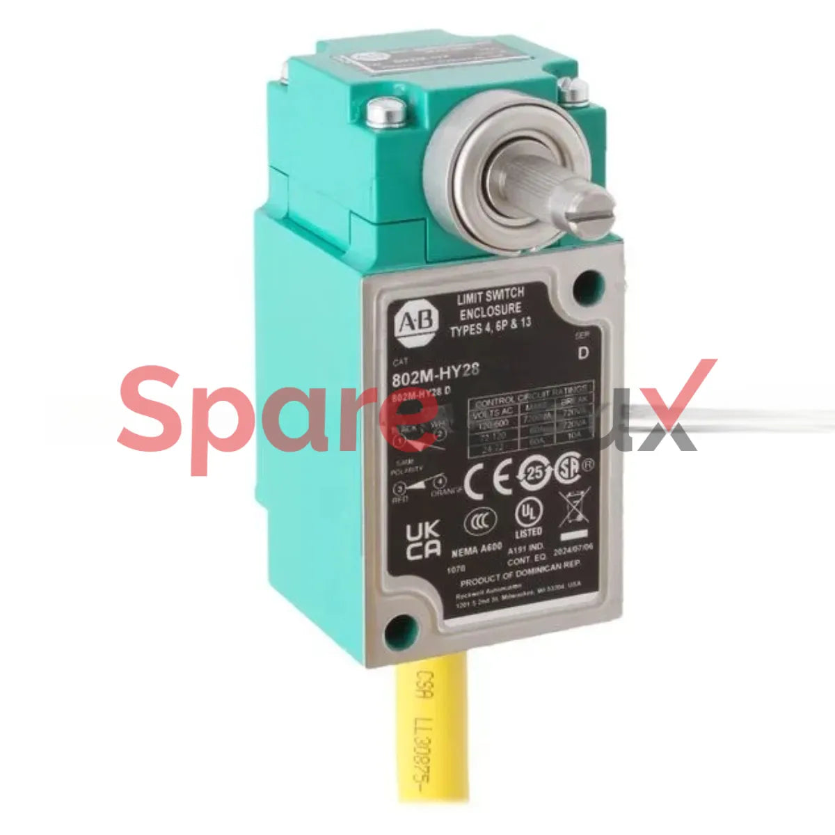 802M-HY28 | ALLEN BRADLEY | Factory Sealed Limit Switch