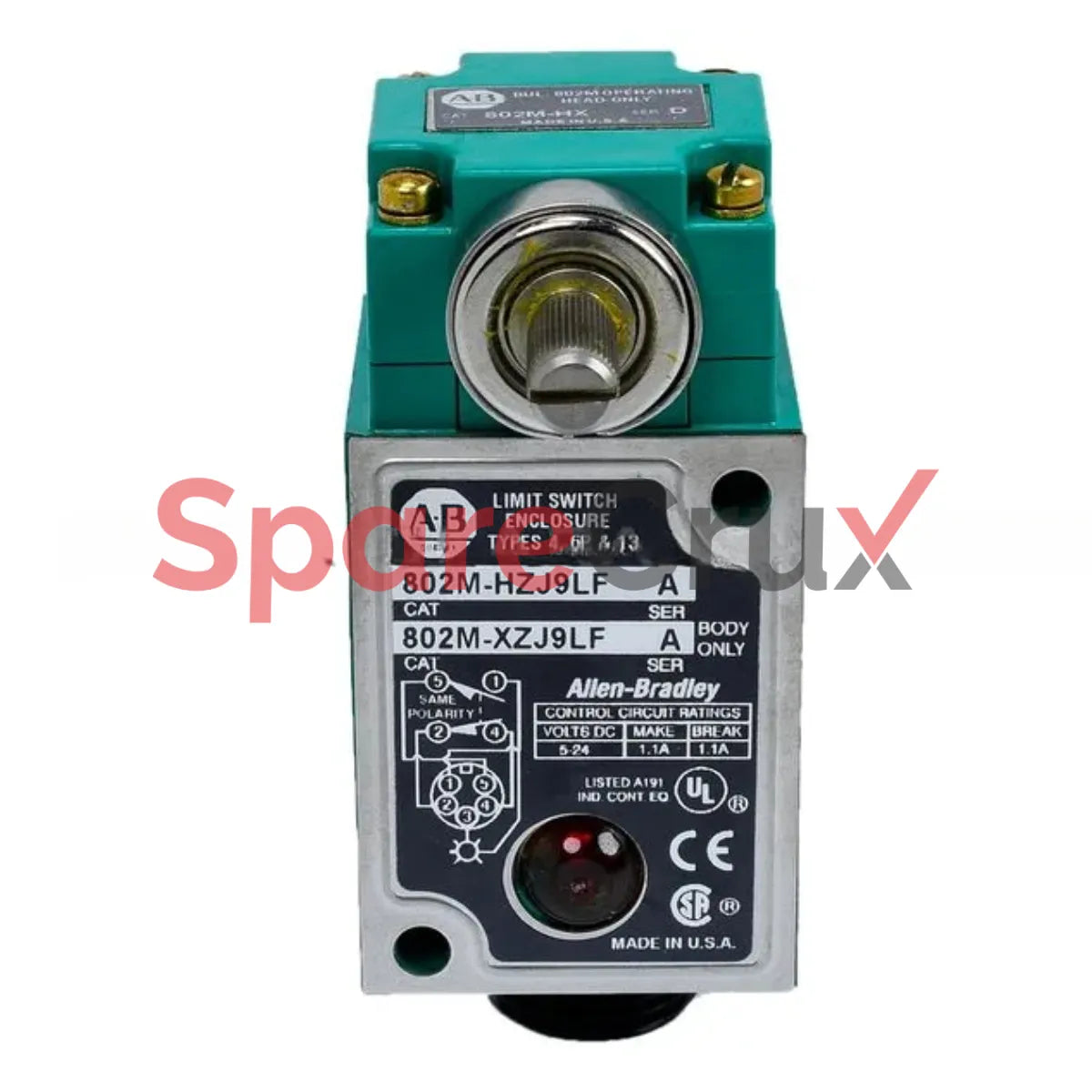 802M-HZJ9LF | ALLEN BRADLEY | Factory Sealed Limit Switch