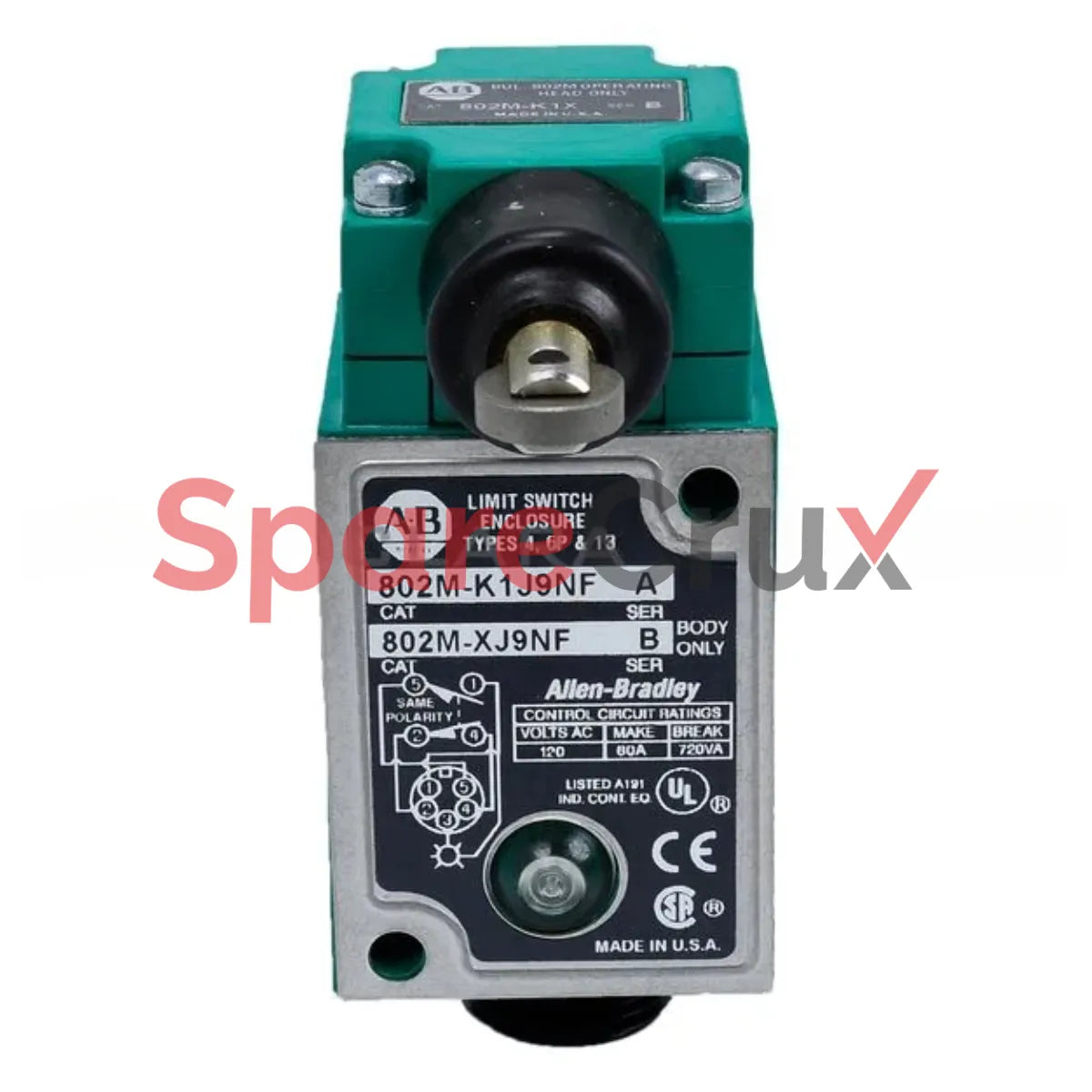 802M-K1J9NF | ALLEN BRADLEY | Factory Sealed Limit Switch