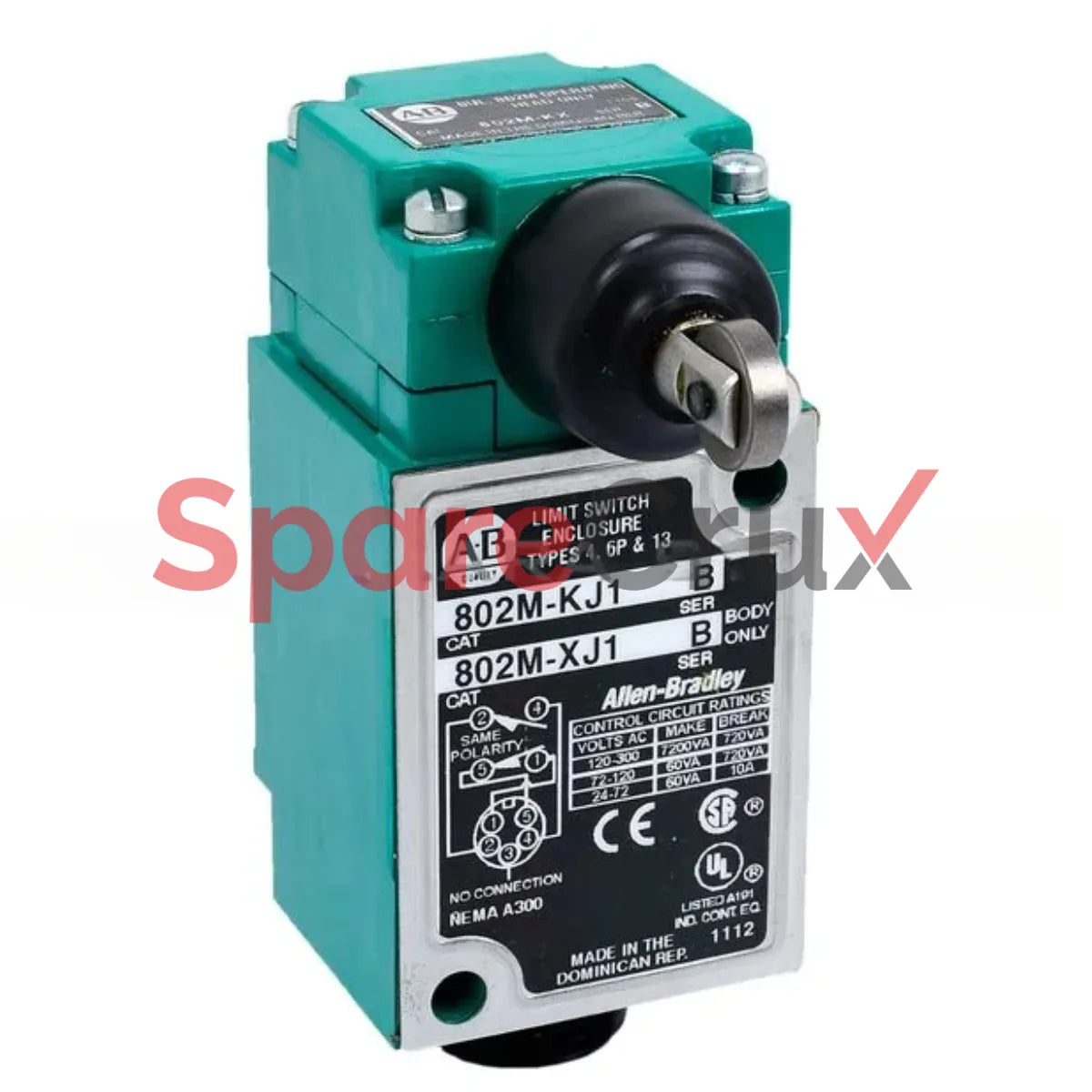 802M-KJ1 | ALLEN BRADLEY | Factory Sealed Limit Switch