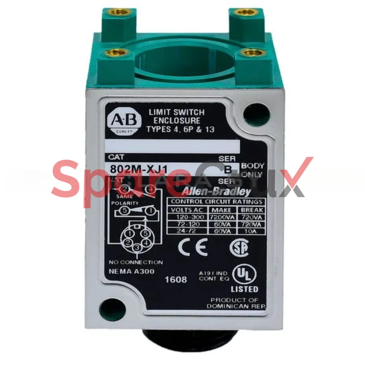 802M-XJ1 | ALLEN BRADLEY | Factory Sealed Limit Switch