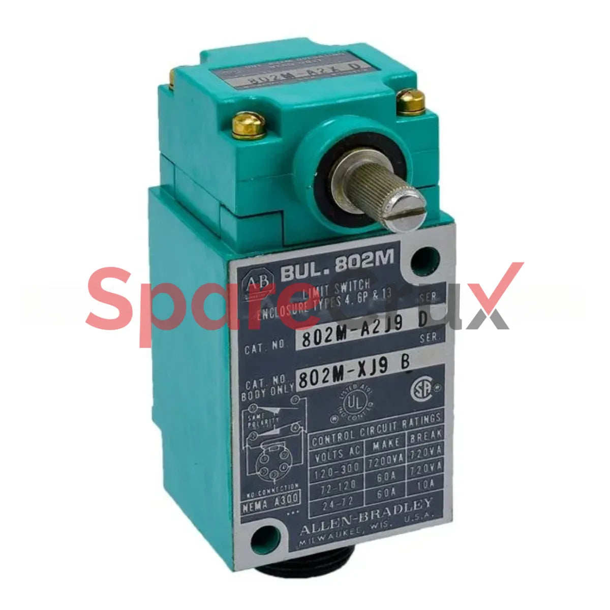 802M-A2J9 | ALLEN BRADLEY | Factory Sealed Limit Switch