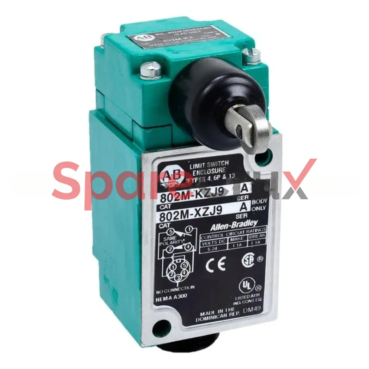 802M-KZJ9 | ALLEN BRADLEY | Factory Sealed Limit Switch