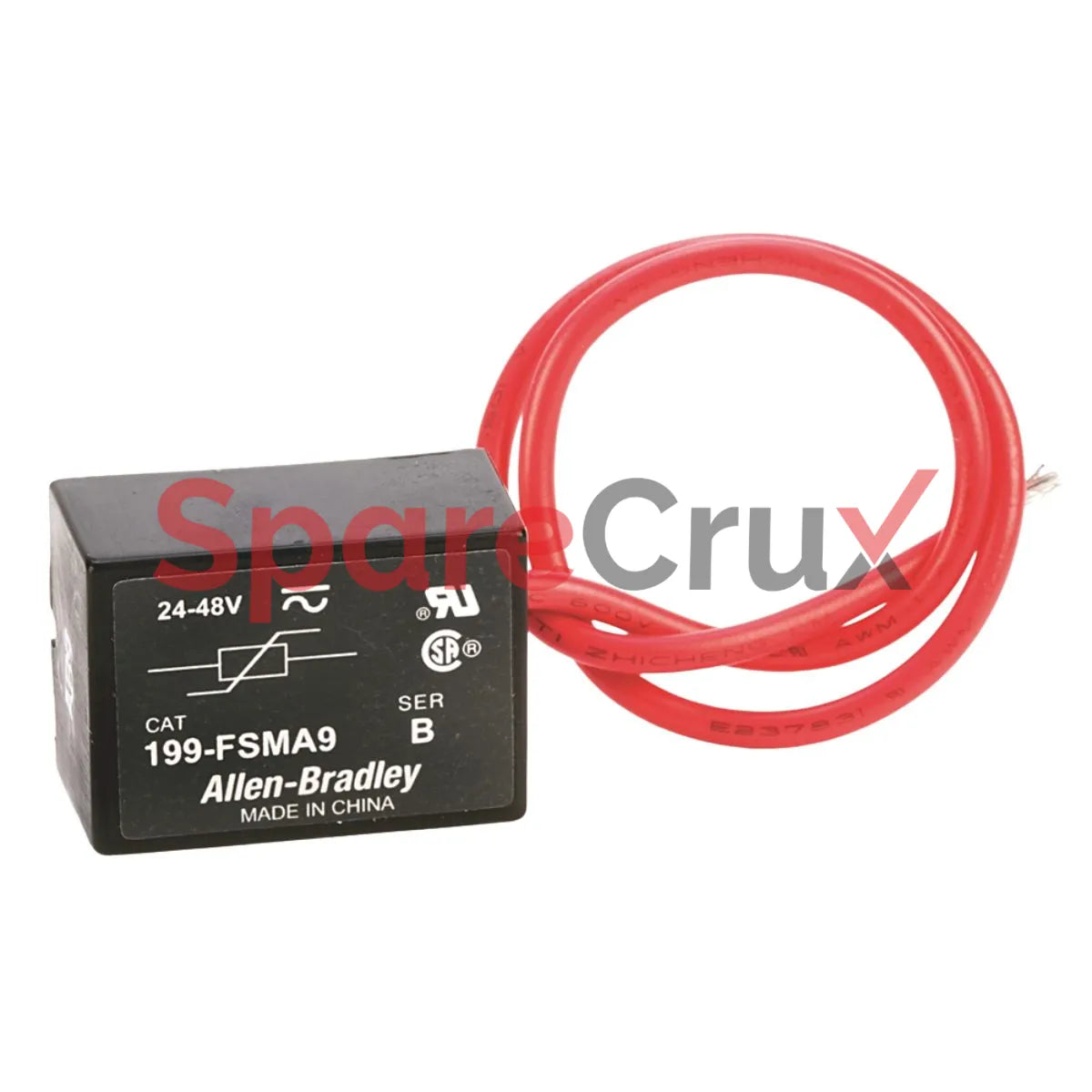 199-FSMA9 | ALLEN-BRADLEY | Industrial Relay MOV Surge Suppressor, 24-48V AC/DC, Used with 700-P & 700DC-P Relay Coils