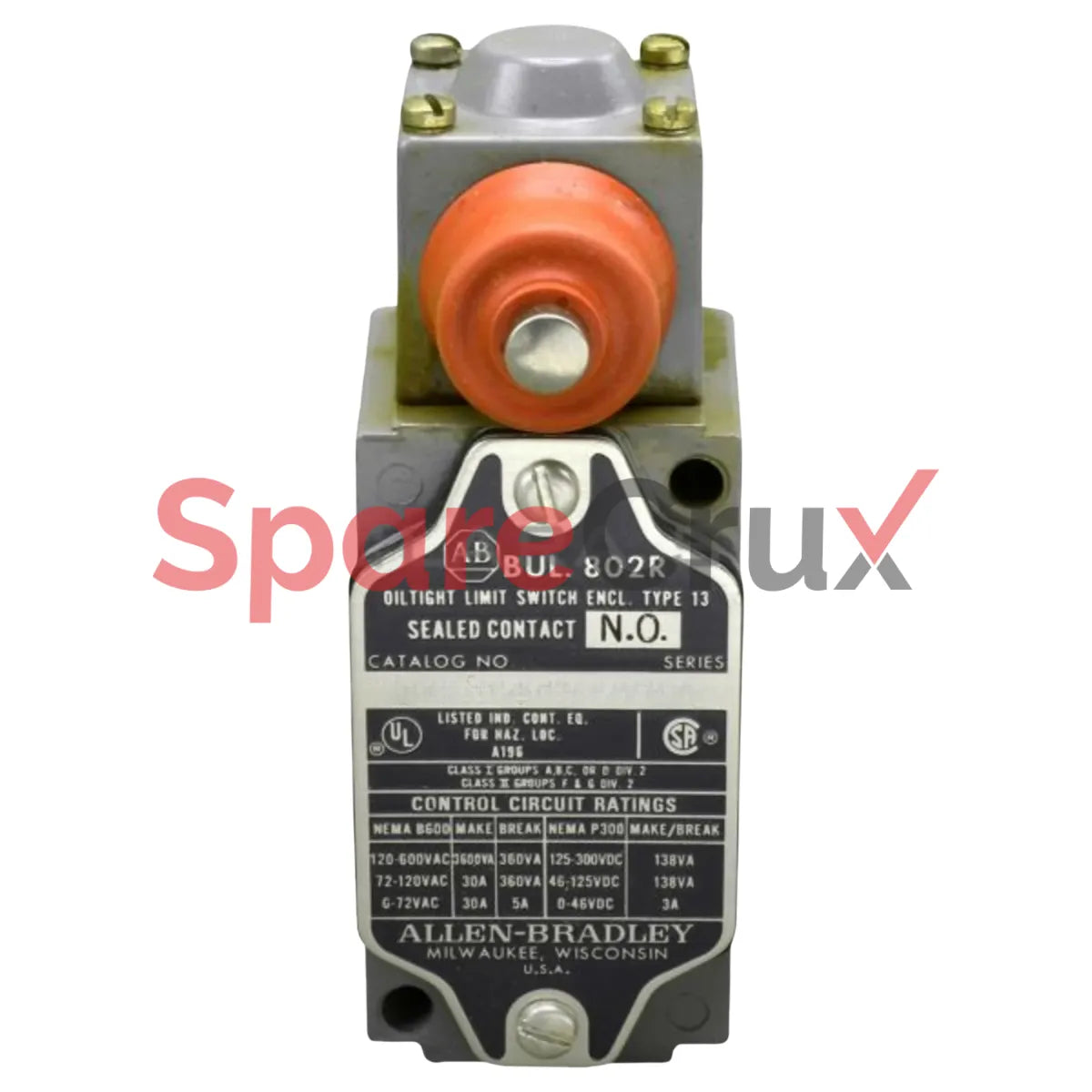 802R-CF | ALLEN BRADLEY | Metal NEMA Sealed Limit Switch