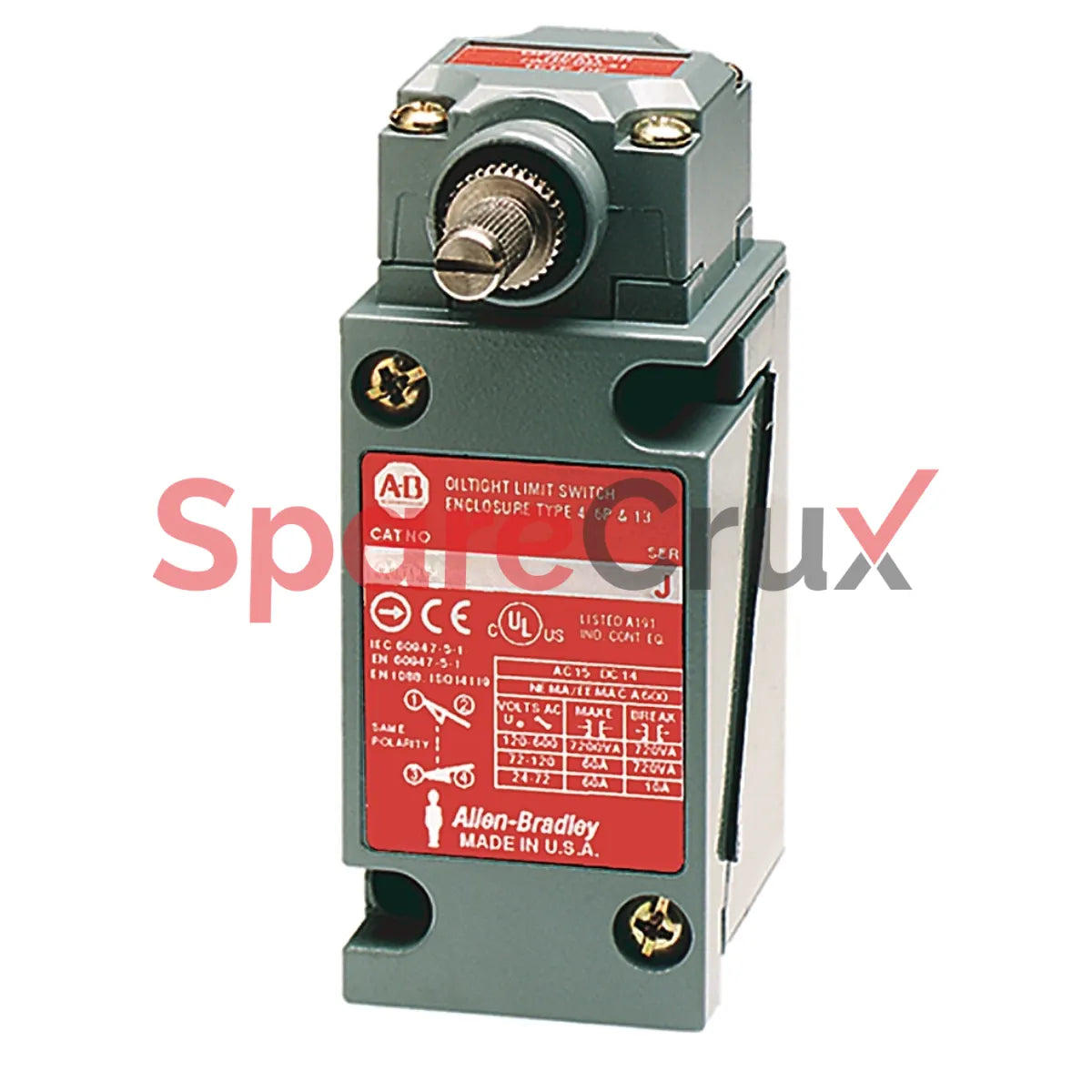 802T-APDR5 | ALLEN BRADLEY | Interrupteur de fin de course étanche à l'huile enfichable en métal
