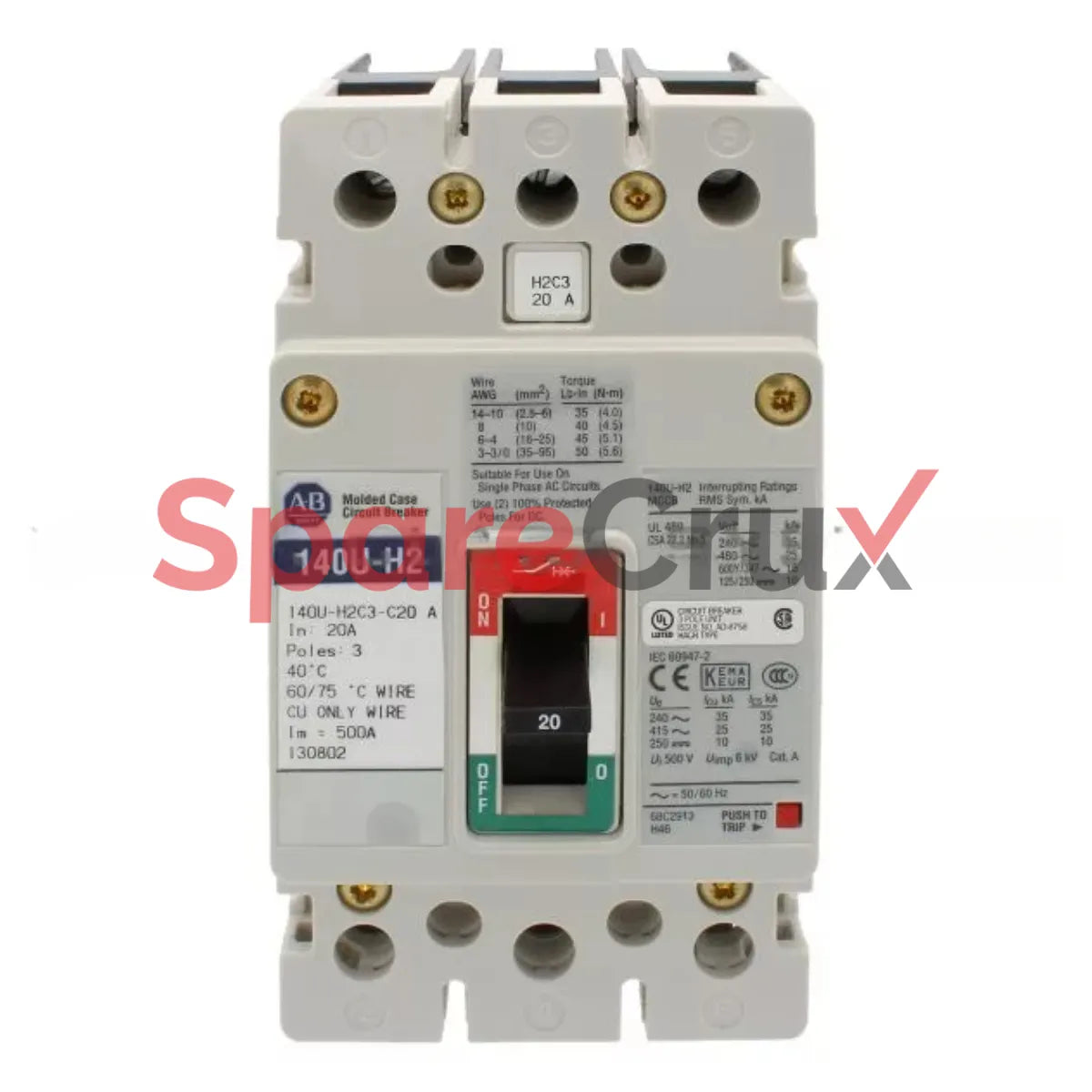 140U-H2C3-C20 | ALLEN BRADLEY | Molded Case Circuit Breaker